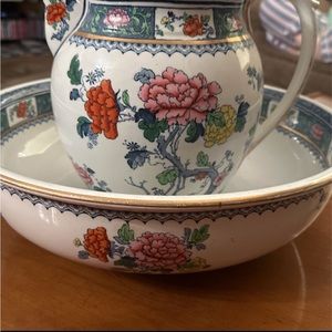 Vintage pitcher and bowl